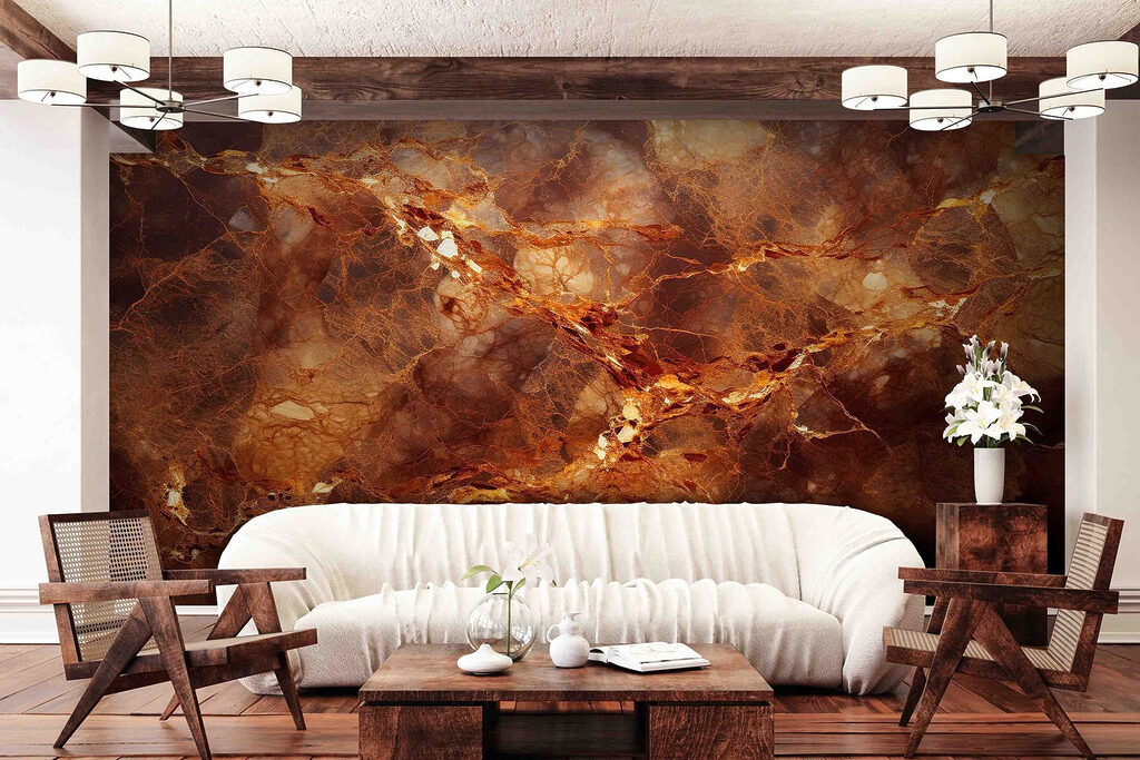 Vibrant hues of warm earth tones