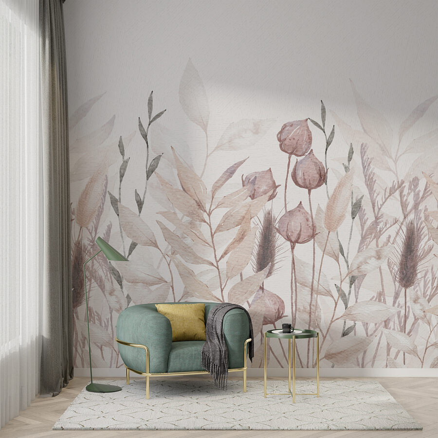 Peinture de plantes et de feuilles