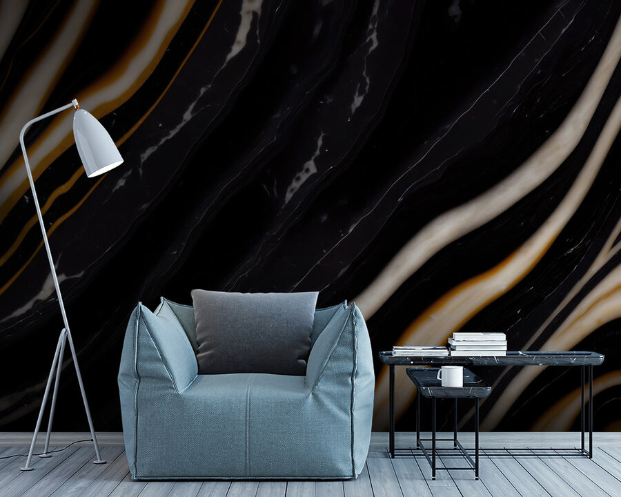 Marbre noir et blanc