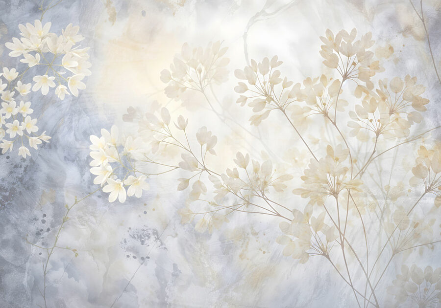 Des fleurs douces sur une toile de fond douce