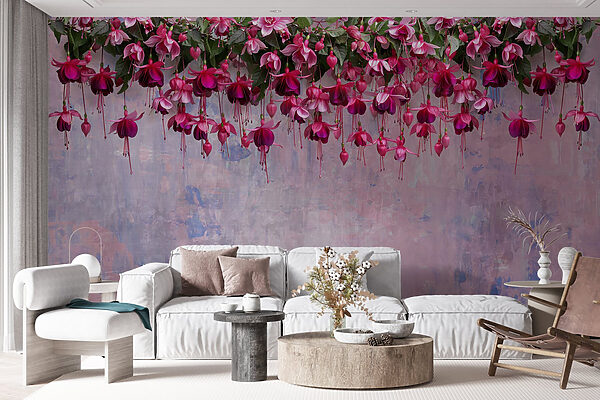 Groupe de fleurs roses Groupe de fleurs roses
