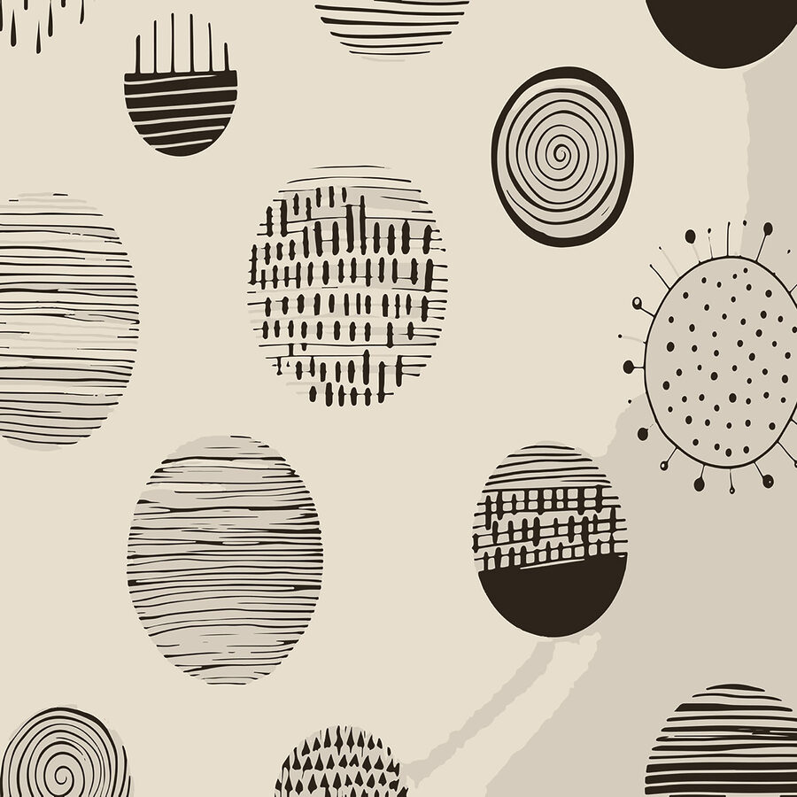 Motif de cercles et de lignes