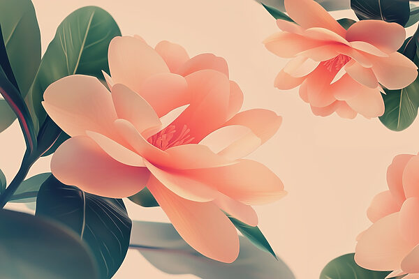 Fleurs délicates dans des tons pastel doux Fleurs délicates dans des tons pastel doux