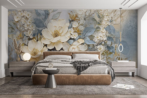 Peinture de fleurs et de feuilles Peinture de fleurs et de feuilles
