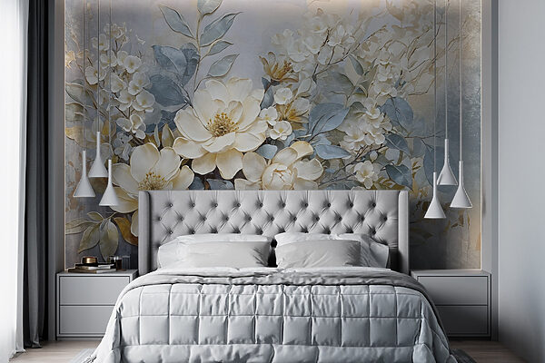 Peinture de fleurs et de feuilles Peinture de fleurs et de feuilles
