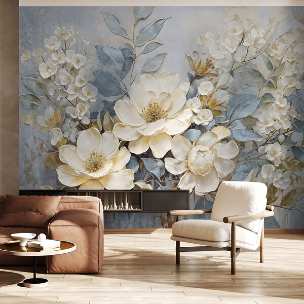 Peinture de fleurs et de feuilles Peinture de fleurs et de feuilles
