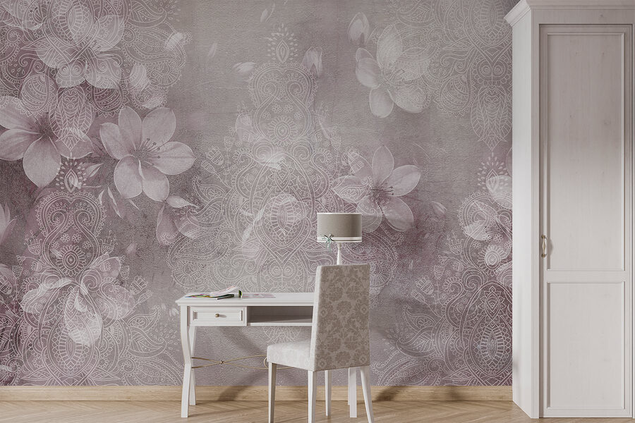 Motifs floraux délicats dans des teintes douces