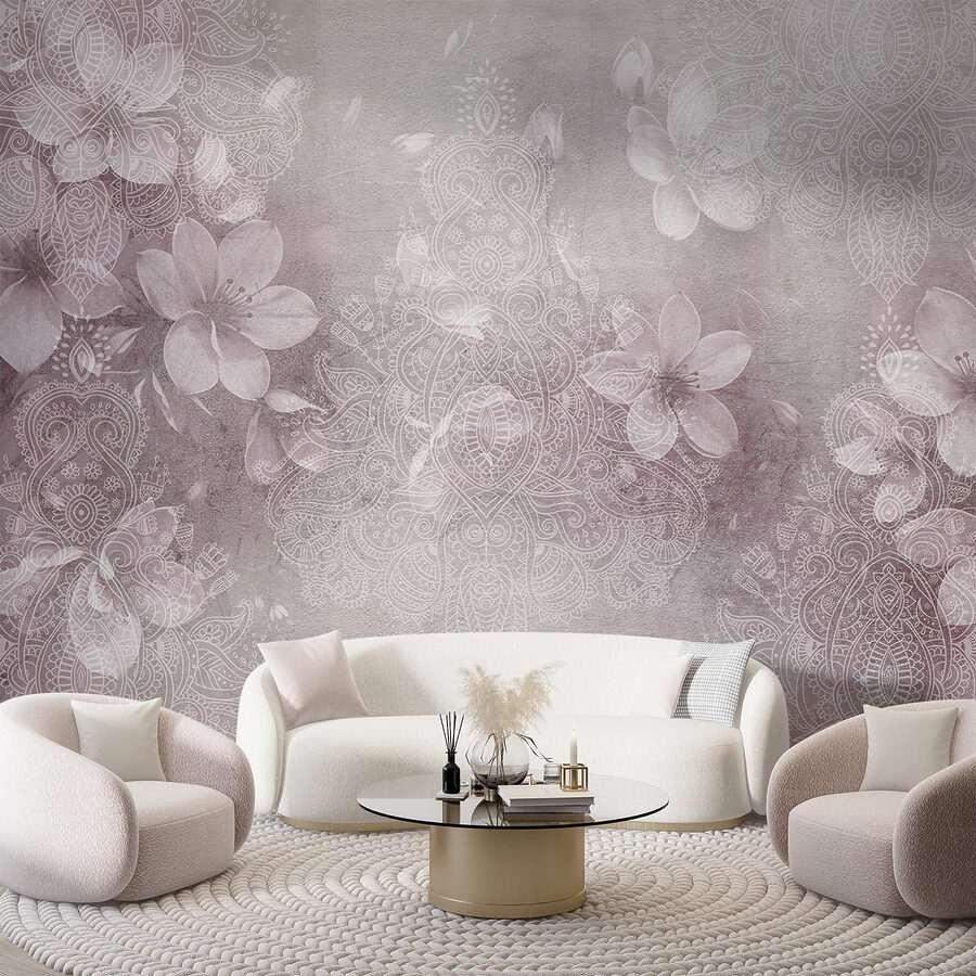 Motifs floraux délicats dans des teintes douces