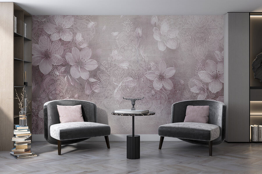 Motifs floraux délicats dans des teintes douces