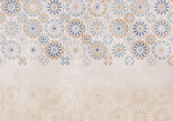 Mur avec un motif de fleurs Mur avec un motif de fleurs