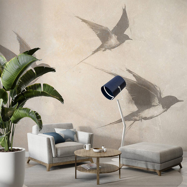 Groupe d'oiseaux en vol Groupe d'oiseaux en vol