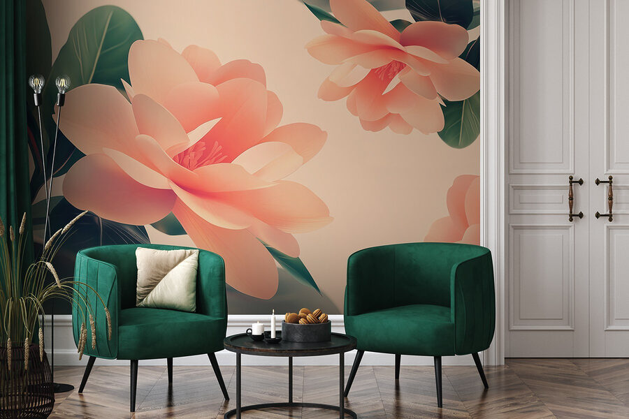 Fleurs délicates dans des tons pastel doux