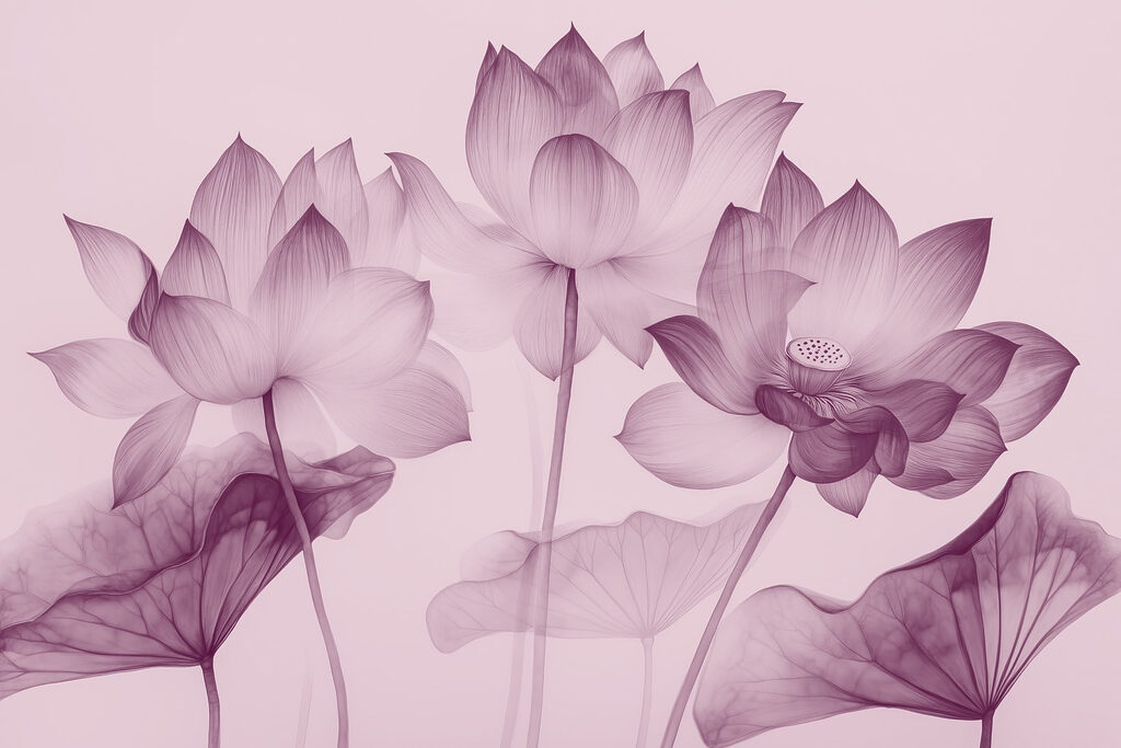 Groupe de fleurs avec feuilles Groupe de fleurs avec feuilles