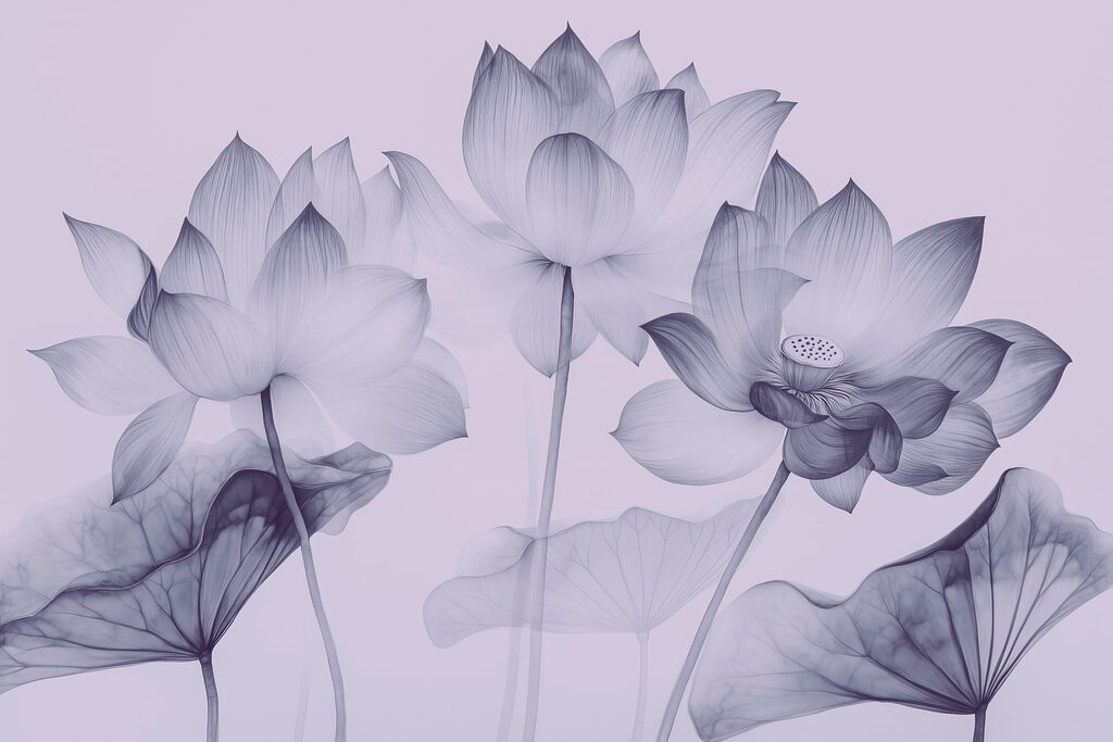 Groupe de fleurs avec feuilles Groupe de fleurs avec feuilles