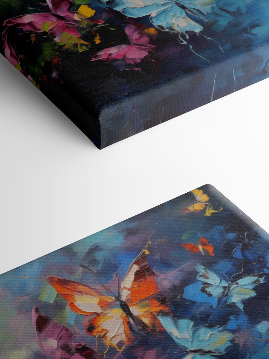 Tableaux Peinture de papillons en vol – Image 4