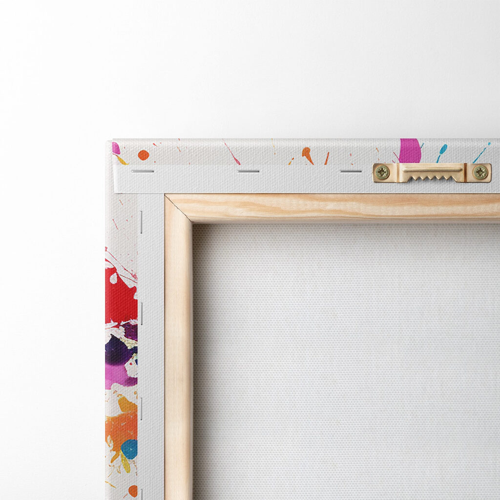 Colorful butterfly with paint splashes