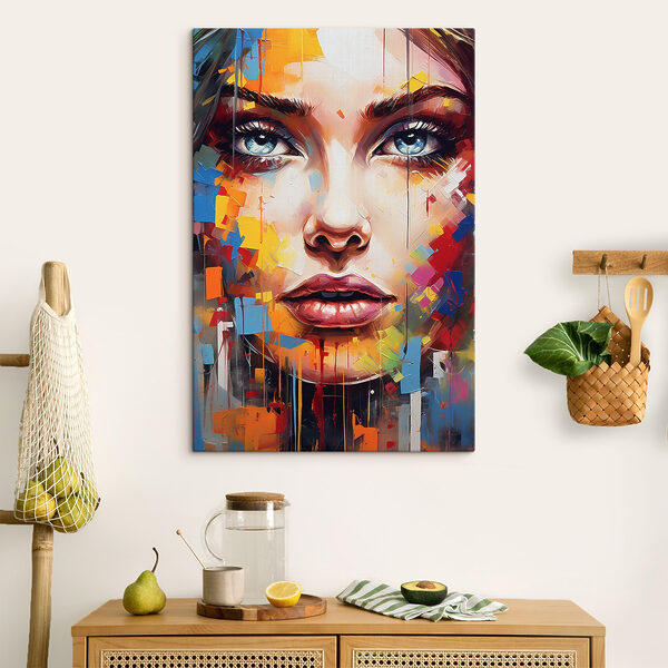 Peinture d'un visage de femme Peinture d'un visage de femme
