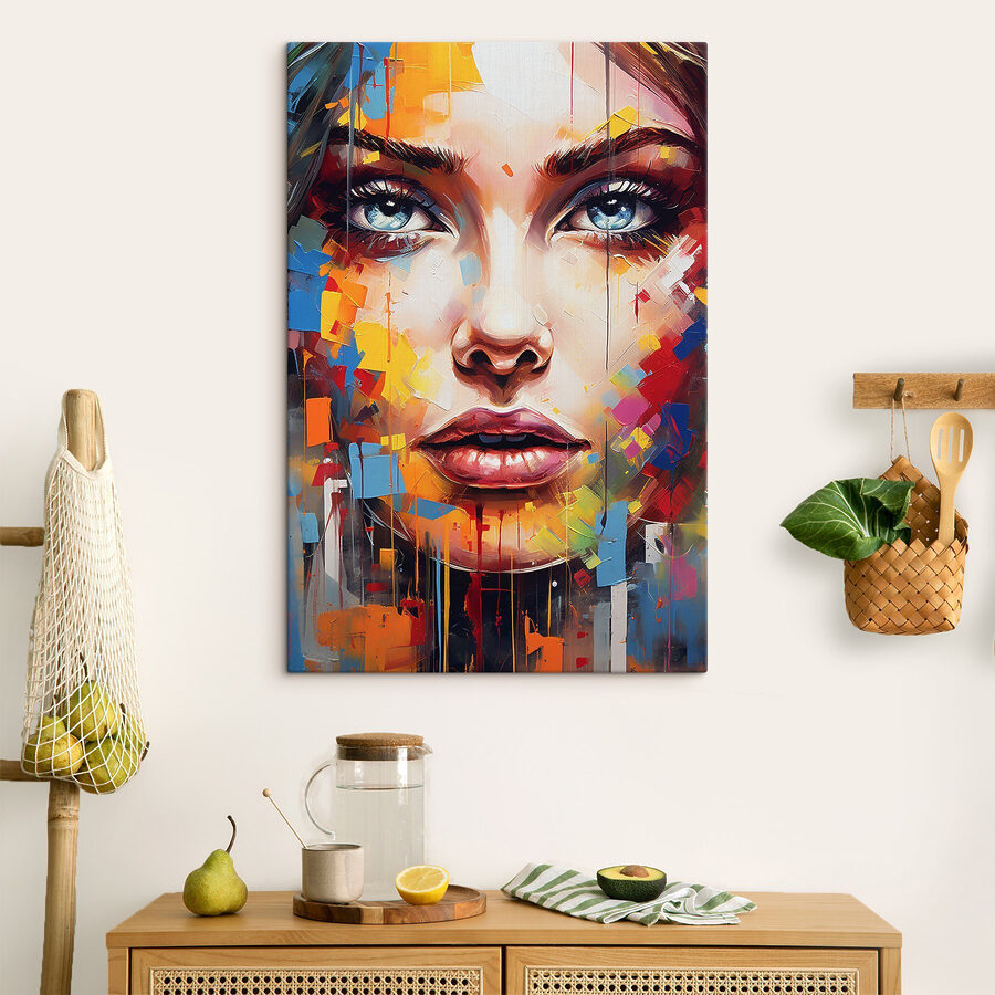 Peinture d'un visage de femme