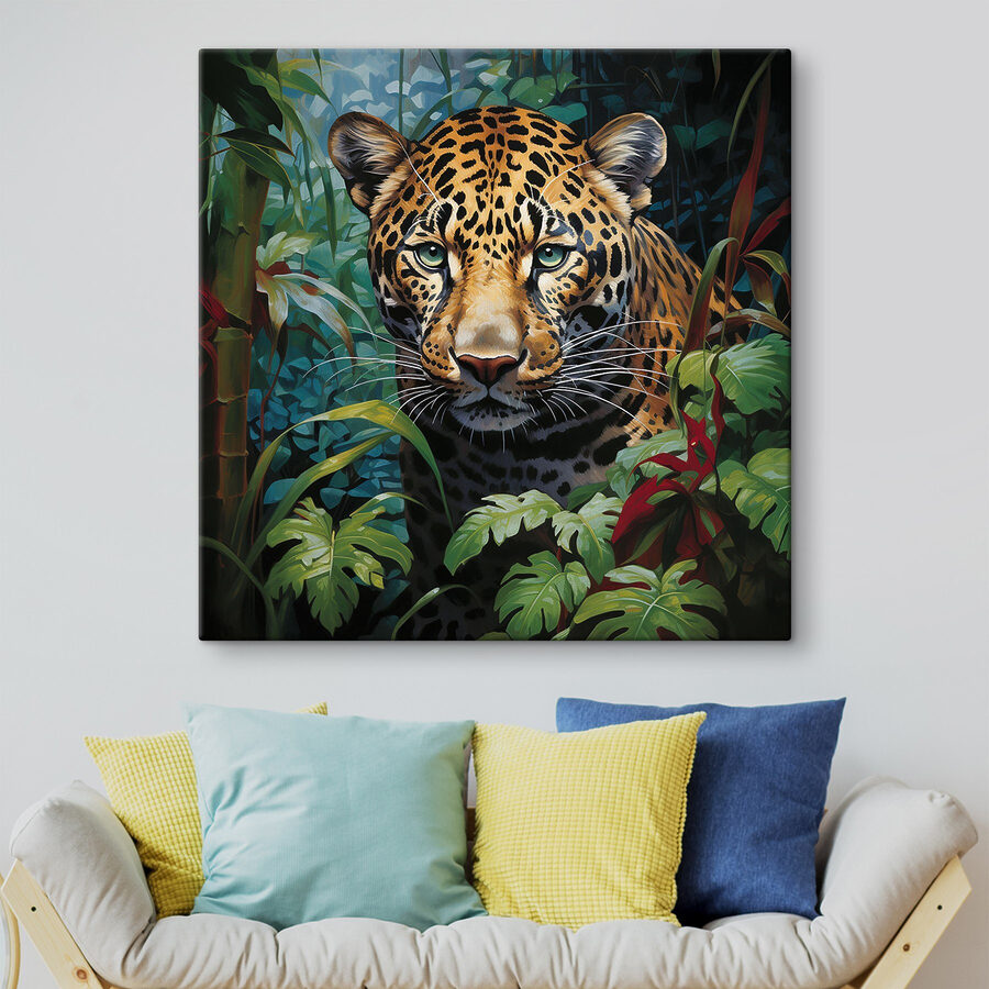 Léopard dans la jungle