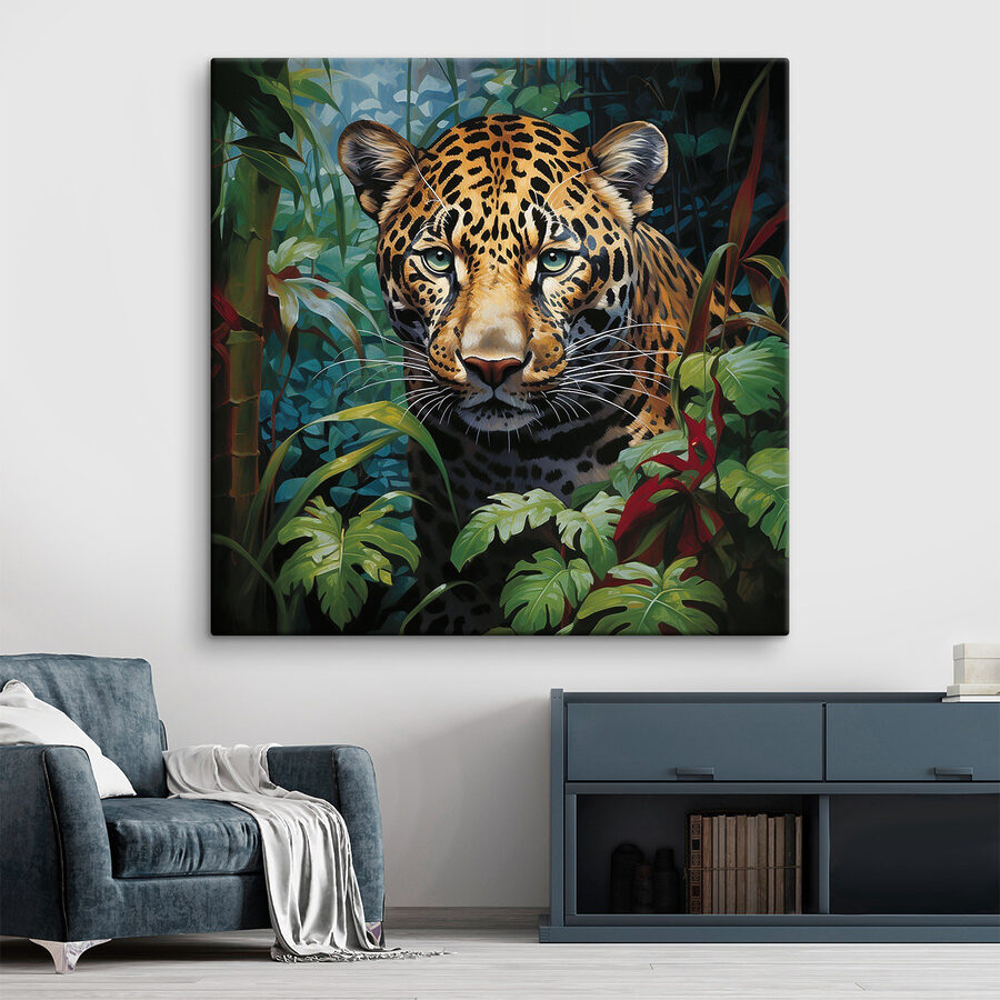 Léopard dans la jungle