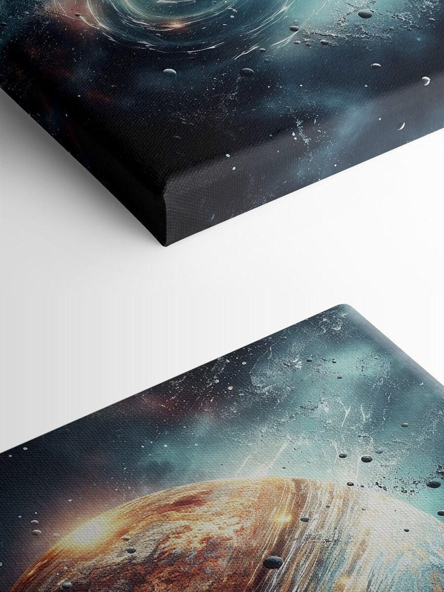 Planète dans l'espace avec étoiles et planètes Planète dans l'espace avec étoiles et planètes