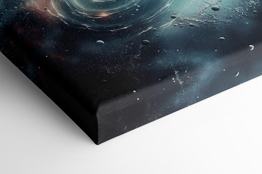 Planète dans l'espace avec étoiles et planètes Planète dans l'espace avec étoiles et planètes