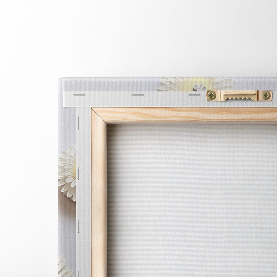 Fleurs en papier blanc découpées