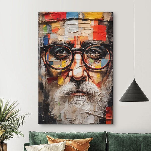 Tableaux Poster d'un homme à lunettes (UGS : s41611) Tableaux Tableaux Poster d'un homme à lunettes (UGS : s41611)