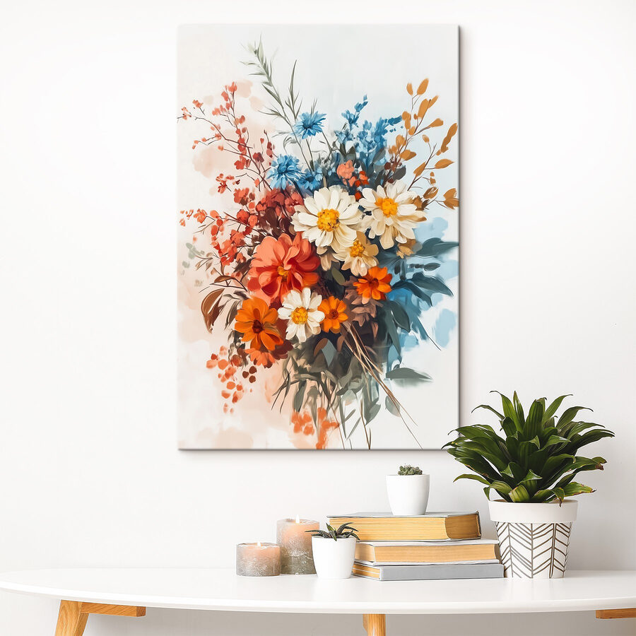 Peinture de fleurs dans un vase Peinture de fleurs dans un vase
