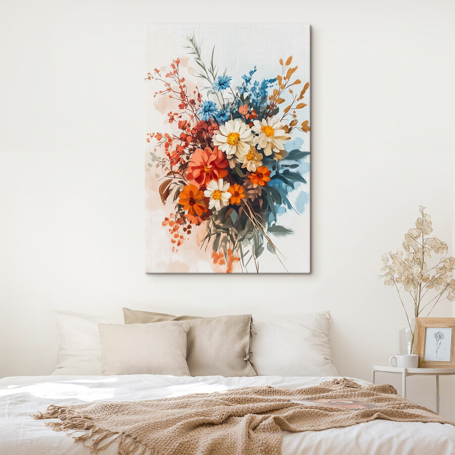 Peinture de fleurs dans un vase Peinture de fleurs dans un vase