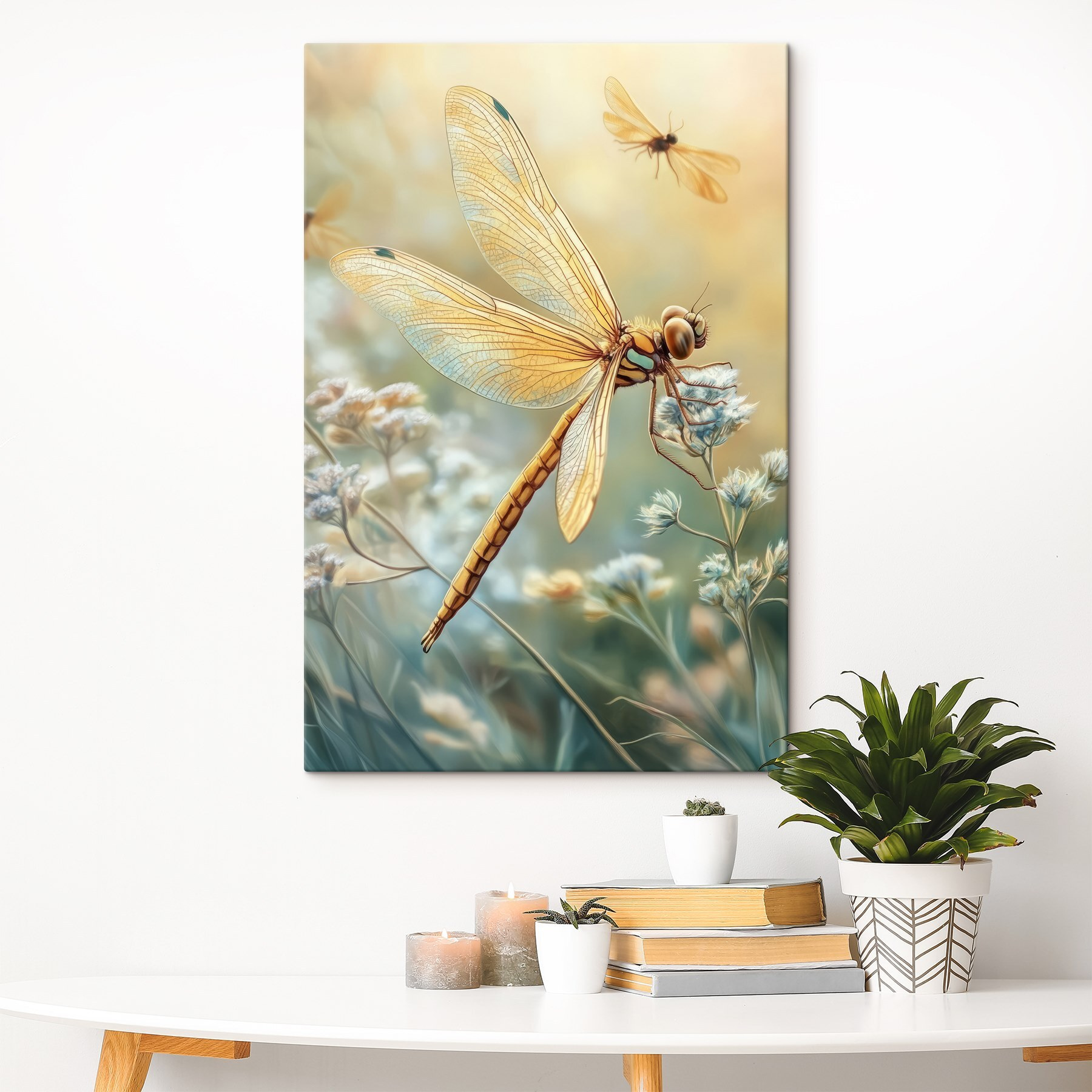 Dragonfly on a flower