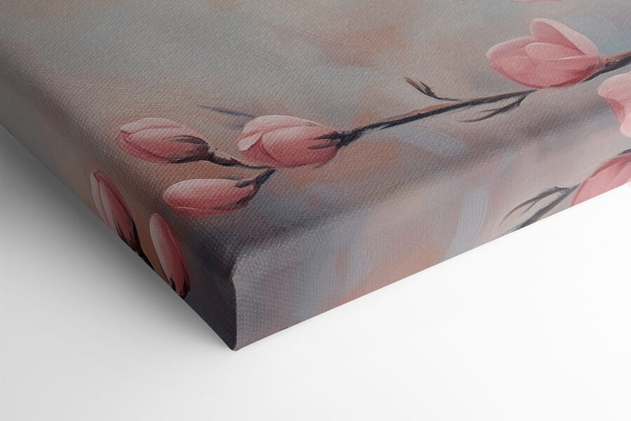 Peinture de fleurs roses