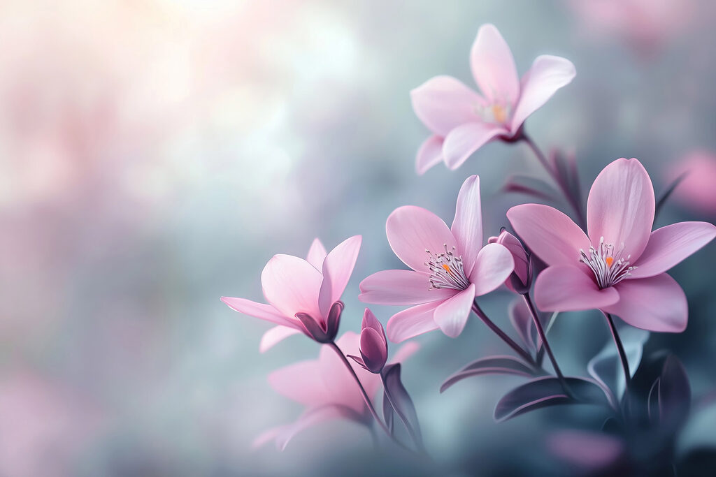 Group of pink flowers