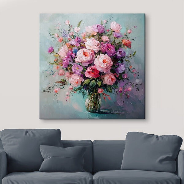 Peinture de fleurs dans un vase Peinture de fleurs dans un vase
