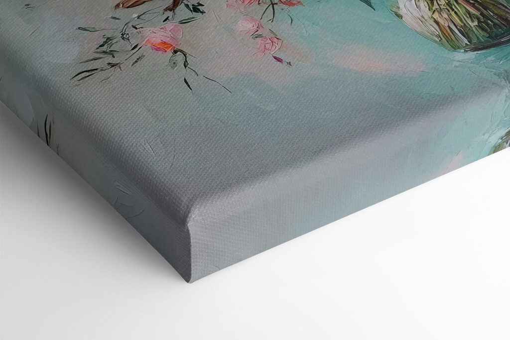 Painting of flowers in a vase