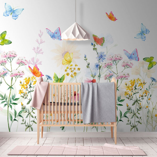 Peinture de fleurs et de papillons Peinture de fleurs et de papillons