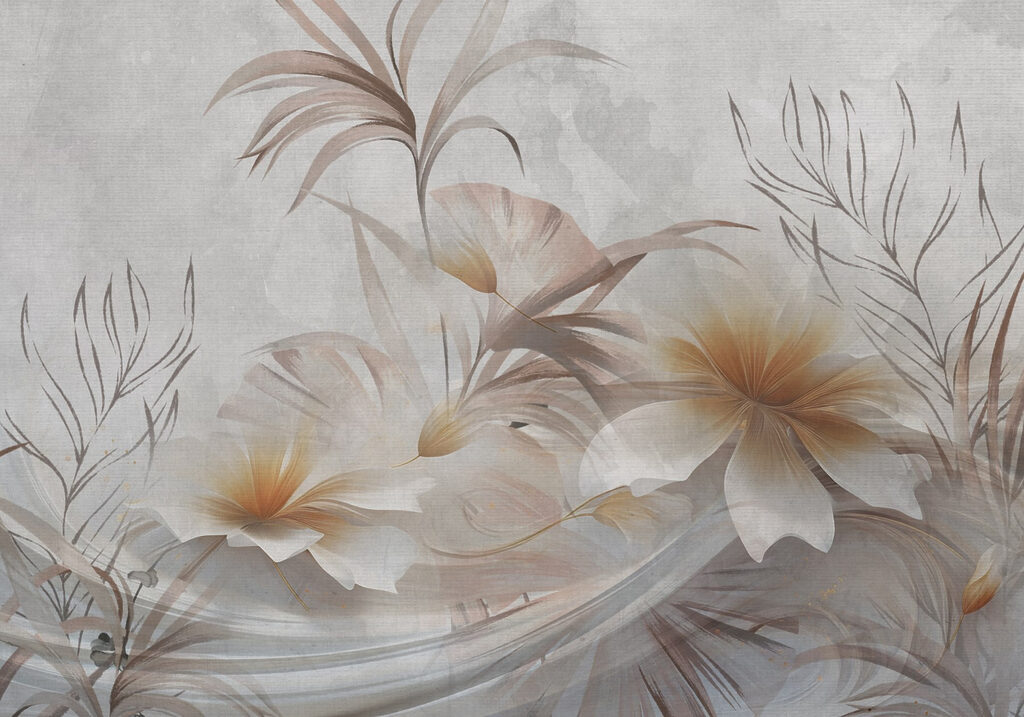 Motif floral élégant aux teintes douces Motif floral élégant aux teintes douces