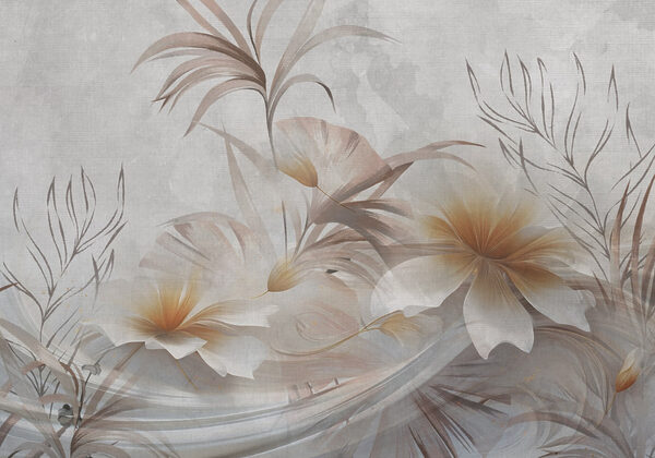 Motif floral élégant aux teintes douces Motif floral élégant aux teintes douces