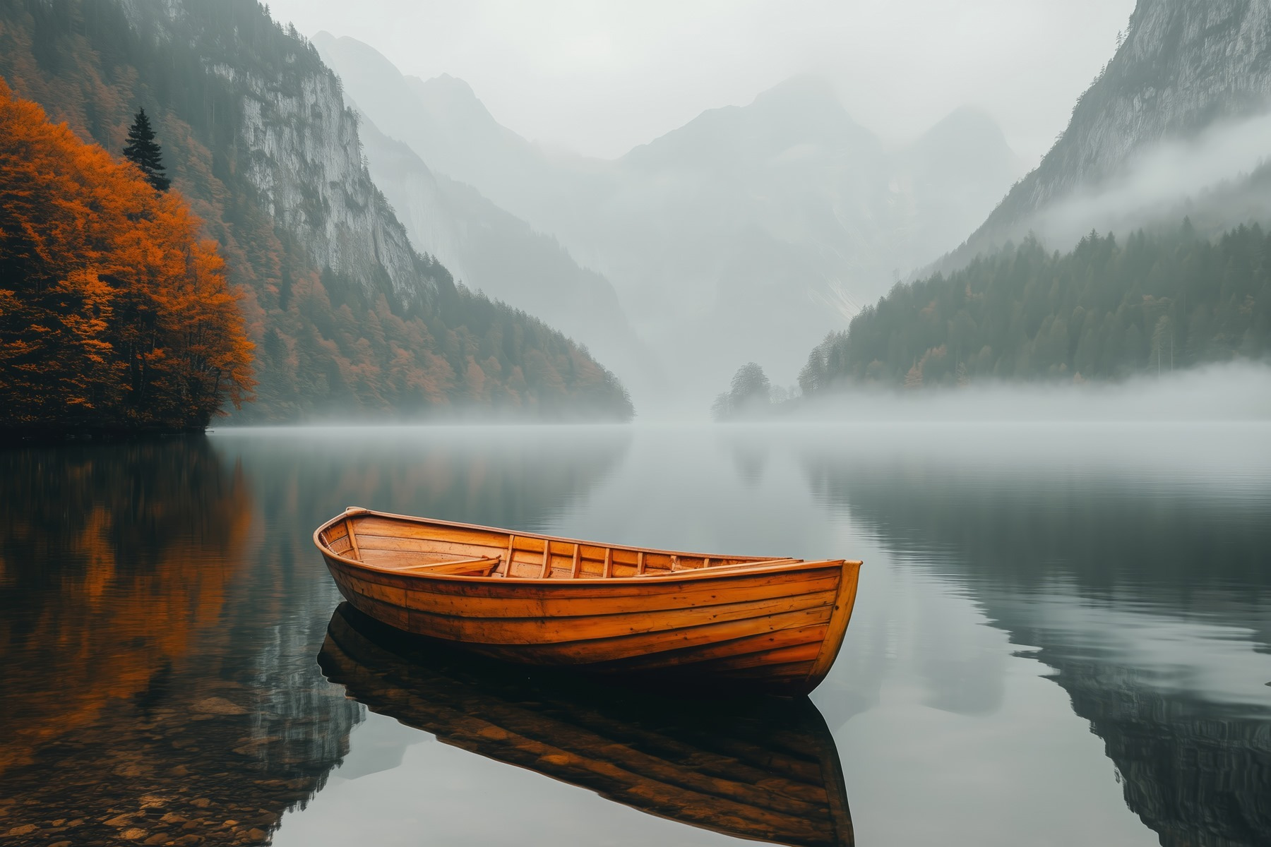 Boat on a lake