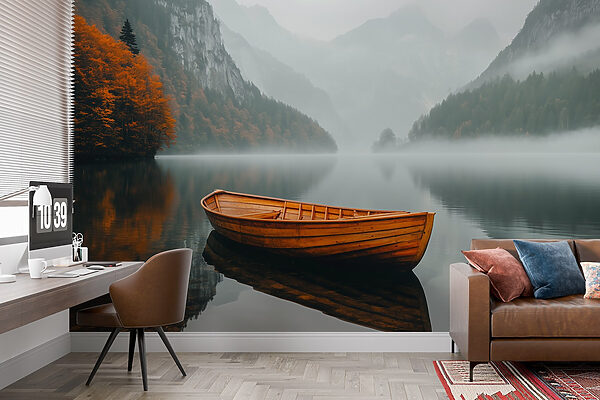Bateau sur un lac Bateau sur un lac
