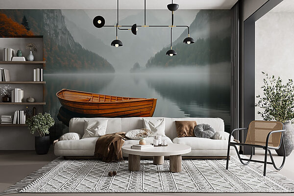 Bateau sur un lac Bateau sur un lac