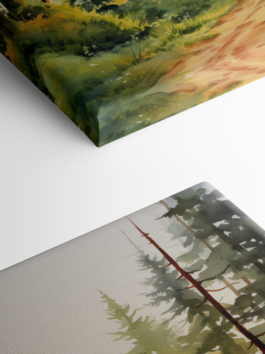 Tableaux Aquarelle d'une forêt – Image 4