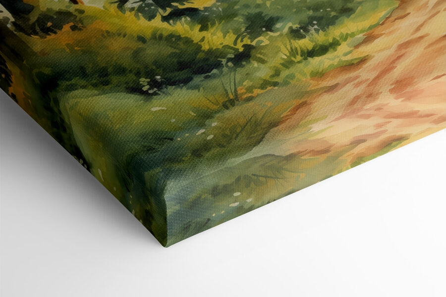 Tableaux Aquarelle d'une forêt – Image 9