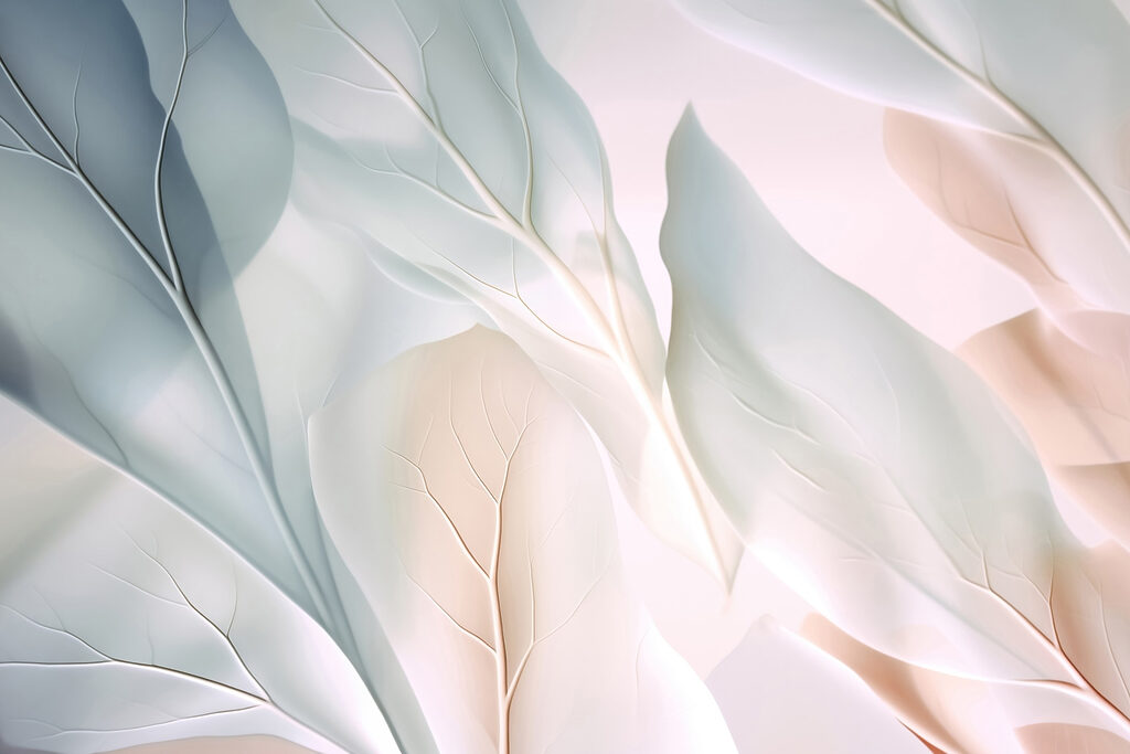 Delicate leaves in soft hues Delicate leaves in soft hues