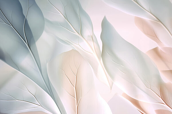 Delicate leaves in soft hues Delicate leaves in soft hues