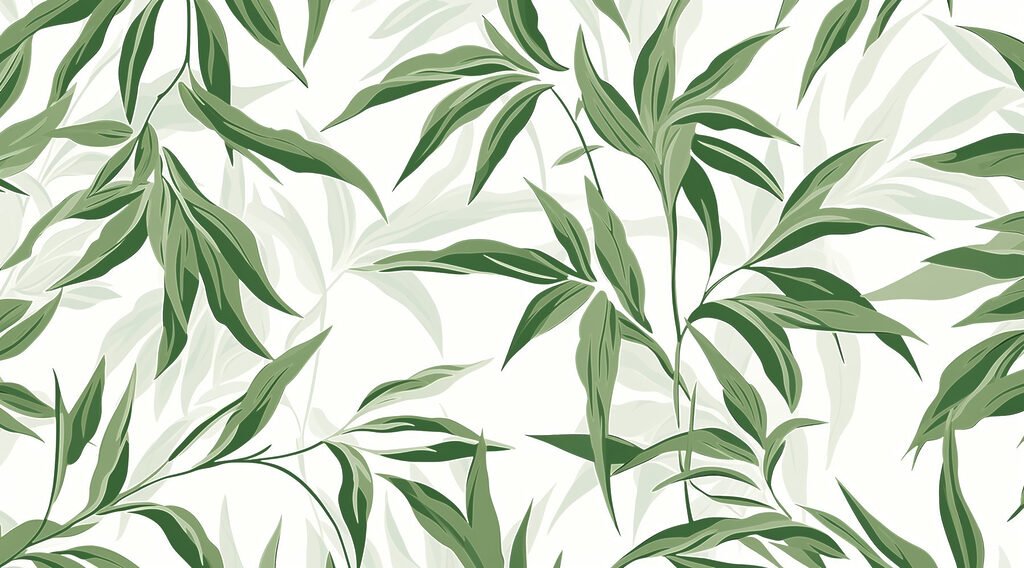 Feuilles vertes sur fond blanc Feuilles vertes sur fond blanc
