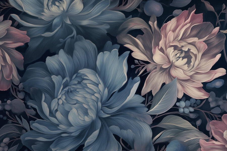 Des fleurs délicates aux teintes douces