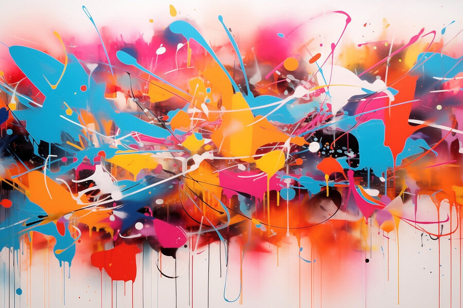 L'art de l'éclaboussure colorée