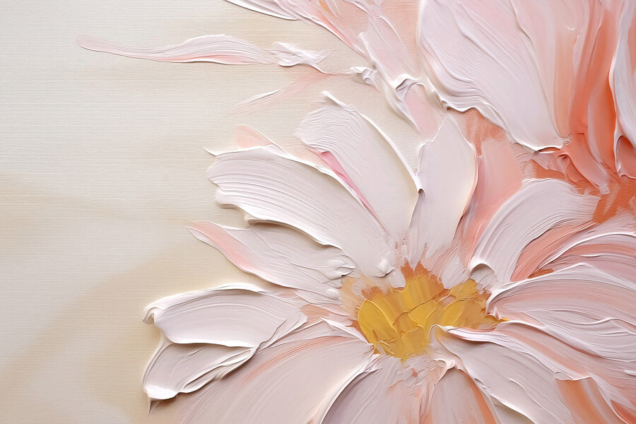 Peinture d'une fleur