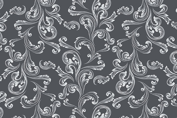Motif de tourbillons blancs et gris Motif de tourbillons blancs et gris
